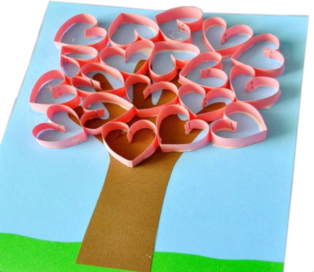 Árbol de corazones