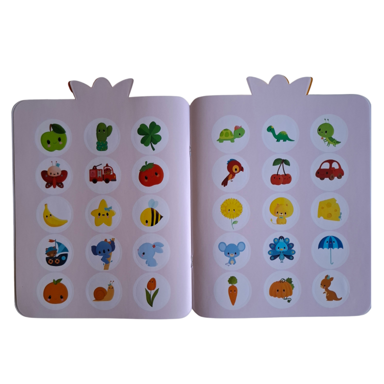 Pego adhesivos y aprendo colores